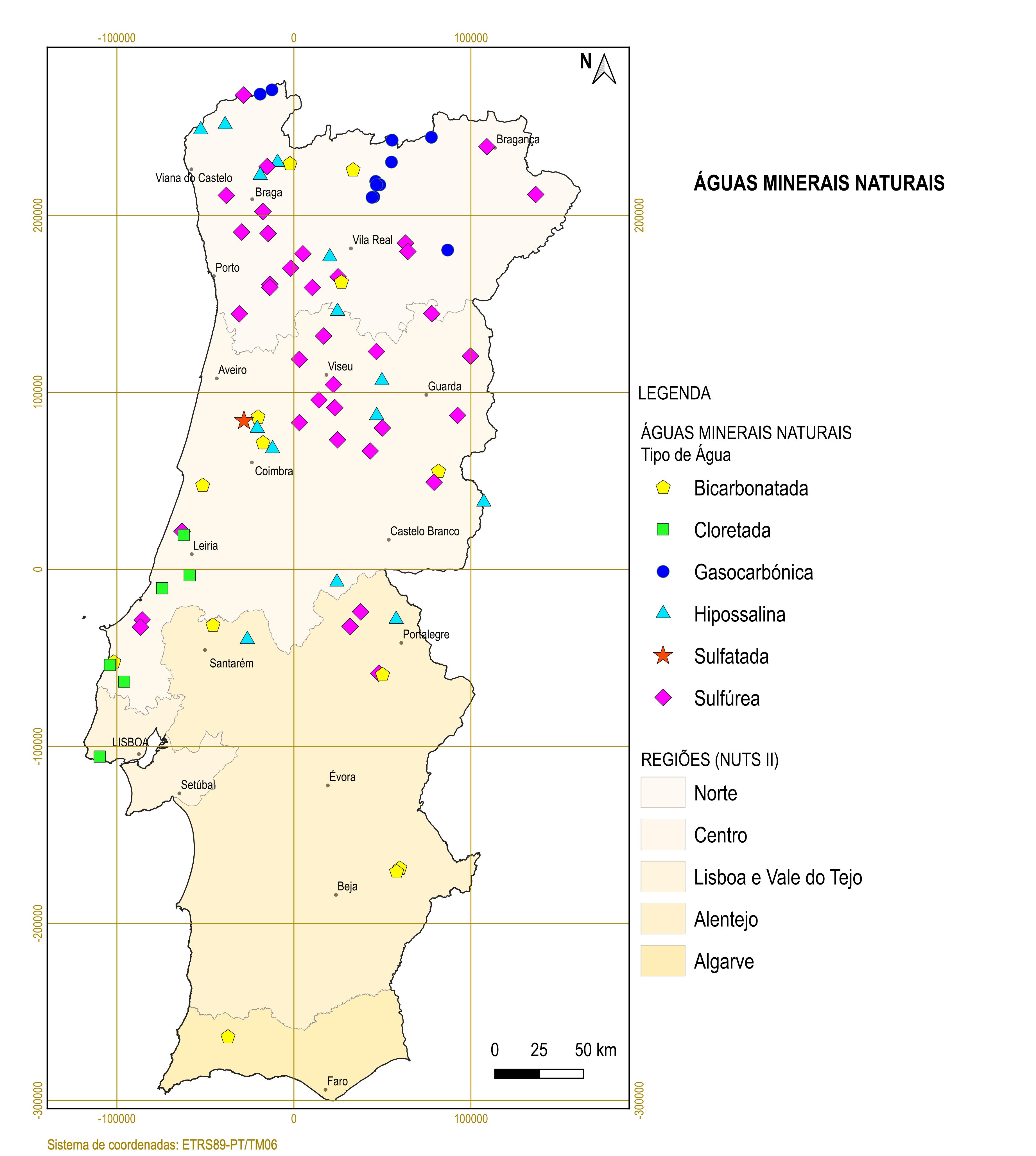 Localização das AMN por Quimismo